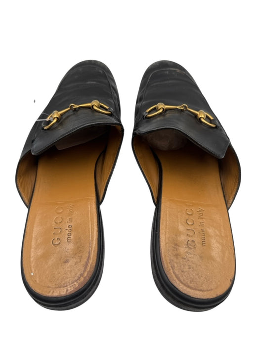 Gucci Shoe Size 9 AS IS Black Leather Solid Mule Men's Shoes Black / 9