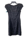 Nanette Lepore Size 2 Black Polyester Blend Square Neck Cap Sleeve Dress Black / 2