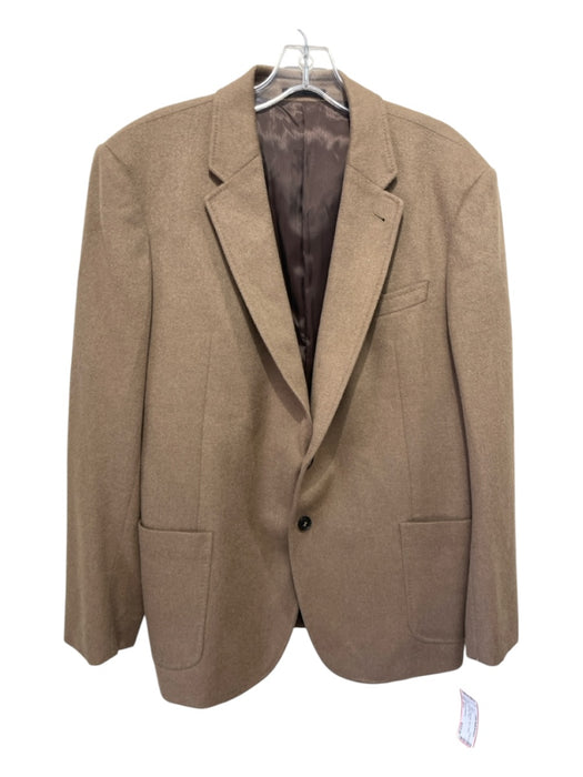 Armani Collezioni Brown Camel Hair Solid 2 Button Men's Blazer Est L