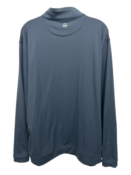 Peter Millar Size XXL Black Polyester Solid Quarter Zip Men's Jacket Black / XXL