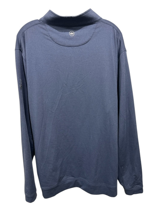 Peter Millar Size XXL Blue Polyester Solid Quarter Zip Men's Jacket Blue / XXL