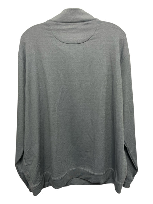 Peter Millar Size XXL Gray Polyester Solid Quarter Zip Men's Jacket Gray / XXL