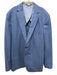 Peter Millar Blue & Brown Wool Plaid 2 Button Men's Blazer Blue & Brown / XXL