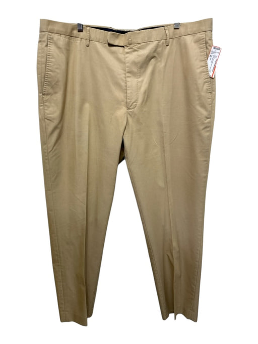 Peter Millar Size 42 Brown Polyester Blend Solid Zip Fly Men's Pants Brown / 42