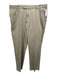 Peter Millar Size 40 Brown Cotton Solid Zip Fly Men's Pants Brown / 40