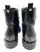 Valentino Shoe Size 38.5 Black Leather Lace Up Studs High Top Booties Black / 38.5