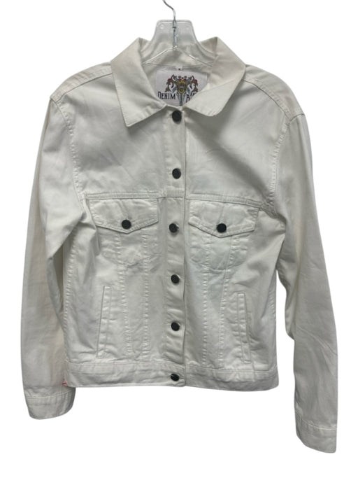 Denim & Bone Size S White & Multi Cotton Patches Aphrodite Button Front Jacket White & Multi / S