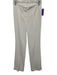 Trina Turk Size 2 White Polyester Zip & Hook Closure Mid Rise Flare Pants White / 2