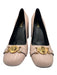 Versace Shoe Size 41 Pale Pink Leather Gold Tone Hardware medallion Pumps Pale Pink / 41