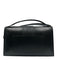 Jacquemus Black Leather Crossbody Strap Flap Logo Top Handle Bag Black / M