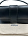 Jacquemus Black Leather Crossbody Strap Flap Logo Top Handle Bag Black / M