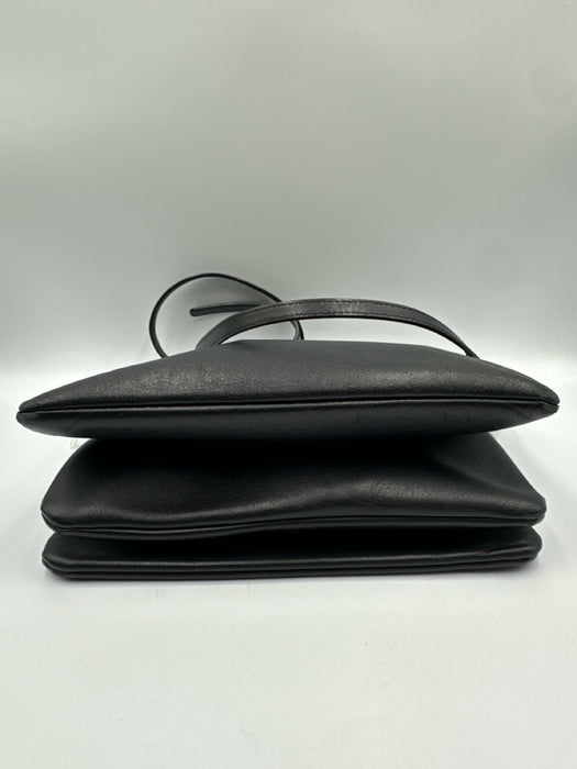 Celine Black Leather Zip Top Multi attachment Gold Hardware Dust Bag Incl. Bag