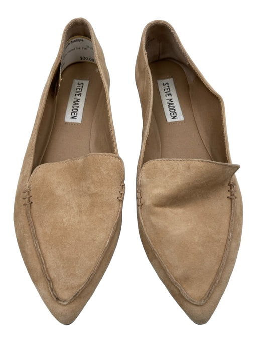 Steve Madden Shoe Size 6 Tan Suede Pointed Toe Flat Loafers Tan / 6