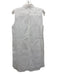 Pure NAVY Size XS White Linen Sleeveless Button Front Collared Shirt Dress White / XS