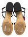 Stuart Weitzman Shoe Size 6 Black Leather Upper Strappy Ankle Buckle Sandals Black / 6