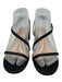 Stuart Weitzman Shoe Size 6 Black Leather Upper Strappy Ankle Buckle Sandals Black / 6