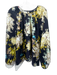 Cynthia Rowley Size M Navy & Multi Silk Long Sleeve All Over Print Top Navy & Multi / M