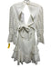 Hemant & Nandita Size S White Cotton Crochet Lace Long Sleeve Tiered Mini Dress White / S