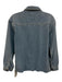 DL1961 Size L Light Wash Cotton Blend Denim Long Sleeve Snap Button Front Top Light Wash / L