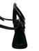 Coperni Black Leather Croc Embossed Zip Close Silver Tone Hardware Bag Black