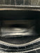 Coperni Black Leather Croc Embossed Zip Close Silver Tone Hardware Bag Black