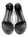 Chanel Shoe Size 37 Cream White & Black Leather & Textile Upper T Strap Pumps Cream White & Black / 37