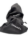 Chanel Shoe Size 37 Cream White & Black Leather & Textile Upper T Strap Pumps Cream White & Black / 37