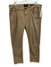 7 For All Mankind Size 36 Beige Cotton Blend Solid Slim Khakis Men's Pants Beige / 36