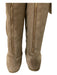 Stella McCartney Shoe Size 39 Beige Leather Suede Back Zip Shearling Lined Boots Beige / 39