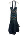 Couture Designs by Adagio Bella Size 10 Black, Blue, Multi Sequined Tiered Dress Black, Blue, Multi / 10