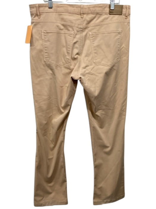 Paige Size Est 36 Orange Cotton Blend Solid Khakis Men's Pants Orange / Est 36
