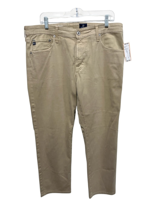 AG Size 36 Tan Cotton Blend Solid Khakis Men's Pants Tan / 36