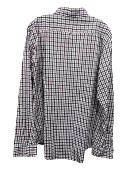 Gant Size XL Gray & Red Cotton Plaid Button up Men's Long Sleeve Shirt Gray & Red / XL