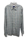 Gant Size XL Gray & Blue Cotton Plaid Button up Men's Long Sleeve Shirt Gray & Blue / XL