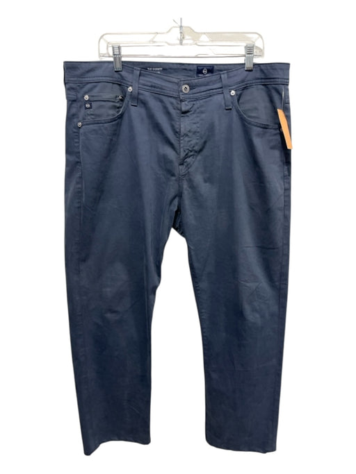 AG Size 36 Blue Cotton Blend Solid Khakis Men's Pants Blue / 36