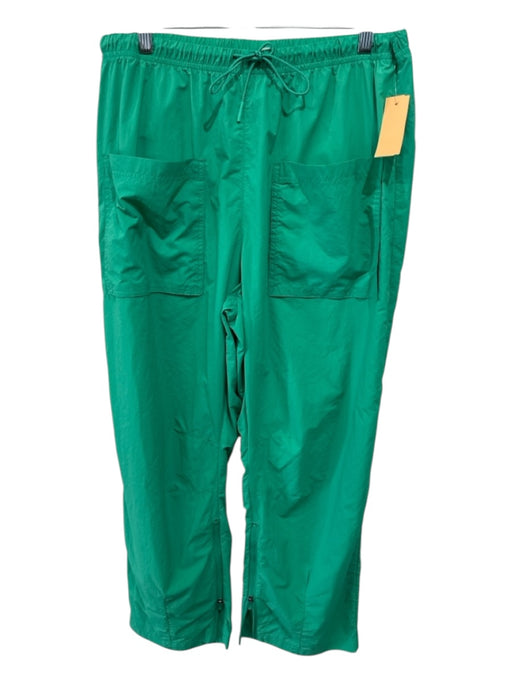 Free People Movement Size M Teal Green Nylon Elastic Drawstring Pockets Pants Teal Green / M