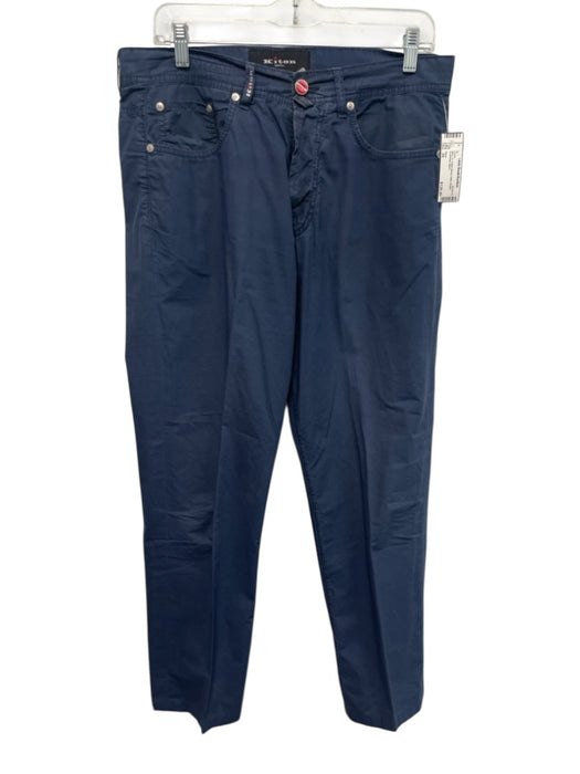 Kiton Size 34 Blue Cotton Blend Solid Khakis Men's Pants Blue / 34