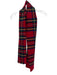 Polo Red Wool Plaid Men's Scarf Red