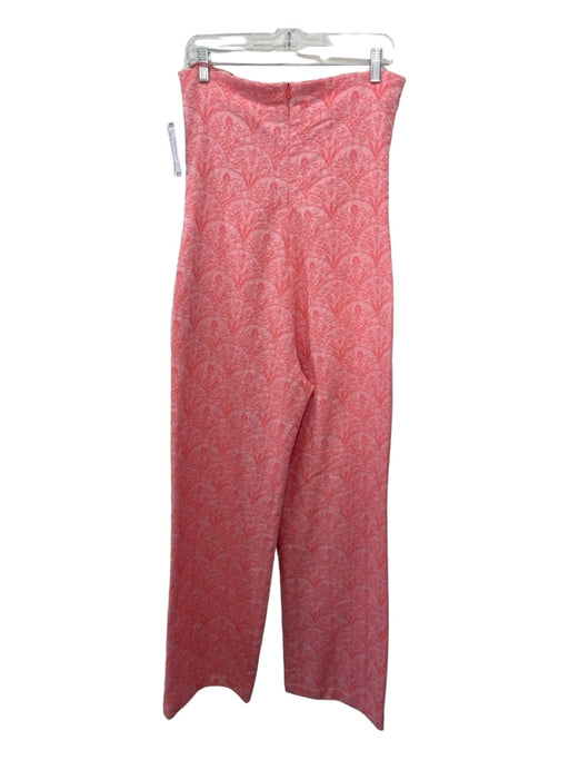 Zero + Maria Cornejo Size 6 Pink Polyester Blend Floral Embroidered Jumpsuit Pink / 6