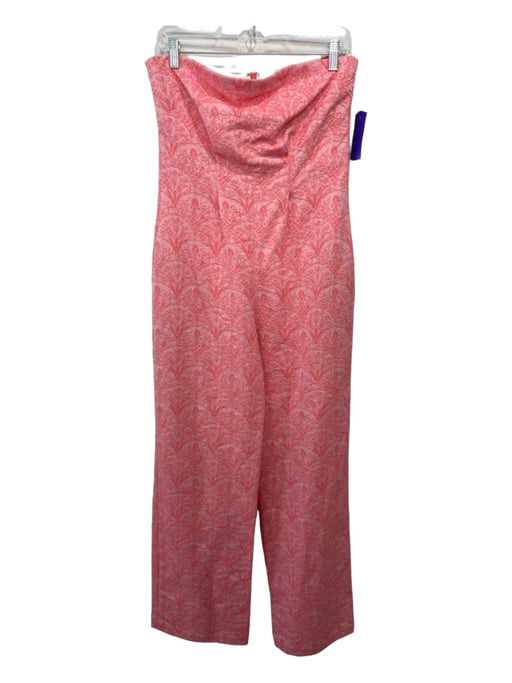 Zero + Maria Cornejo Size 6 Pink Polyester Blend Floral Embroidered Jumpsuit Pink / 6