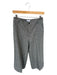 Goop G. Label Size 4 Gray & White Wool Blend High Waist Wide Leg Cropped Pants Gray & White / 4