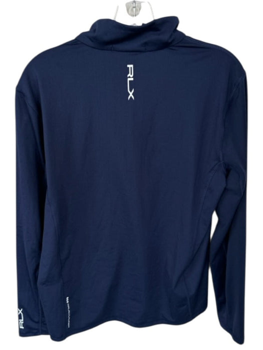 Ralph Lauren Sport Navy Polyester Blend Half Zip Athletic Men's Pullover Navy / M