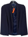 Project Gravitas Size XS Navy Polyester Shoulder Pads Open Front Blazer Navy / XS