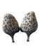 Manolo Blahnik Shoe Size 38 Brown & Black Leather Animal Print Kitten Heel Pumps Brown & Black / 38