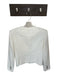 Veronica Beard Size 6 White Cotton Fringe Front Pockets Shoulder Pads SHW Jacket White / 6