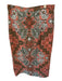 Cartolina Size M Green & Peach Cotton Embroidered Eyelet Button Down Maxi Skirt Green & Peach / M