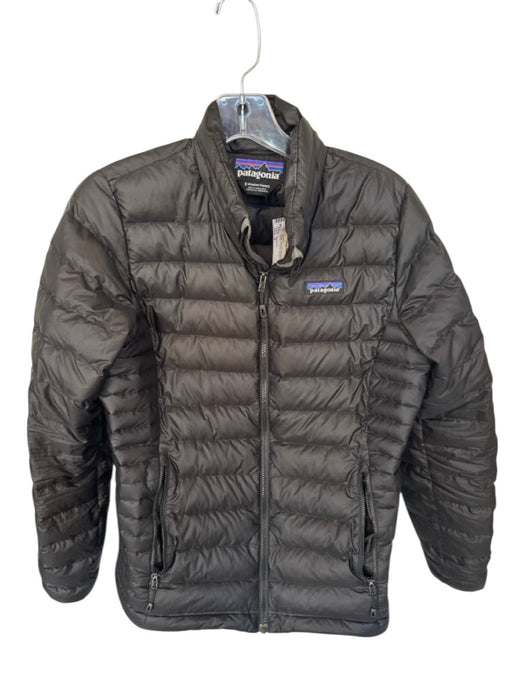 Patagonia Size S Black Recycled Polyester Down Fill Puffer Full Zip Jacket Black / S