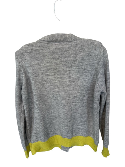 Caryn Lawn Size One Size Gray & Yellow Acrylic Blend Knit Long Sleeve Sweater Gray & Yellow / One Size
