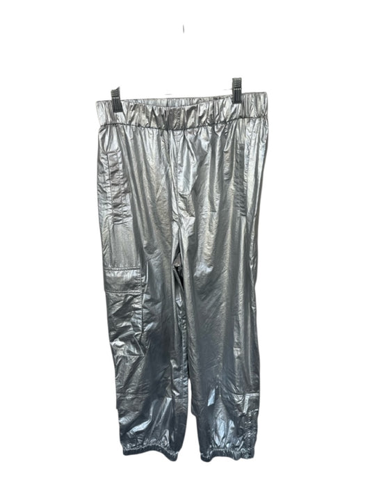 Tibi Size S Silver Polyamid High Waist Cargo Pockets Elastic Waist Pants Silver / S