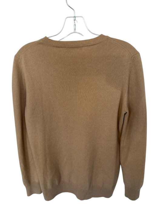 Tory Burch Size S Camel Cashmere Long Sleeve Crew Neck Knit Sweater Camel / S